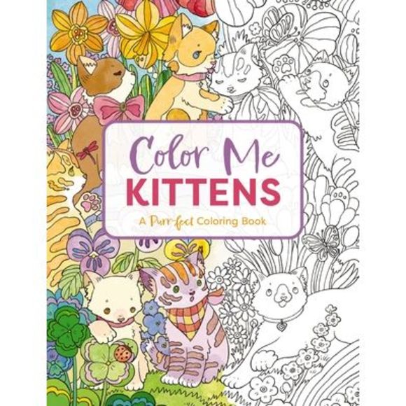 Color Me Kittens: A Purr-Fect Adult Coloring Book -- Cider Mill Press - Picture 1 of 1